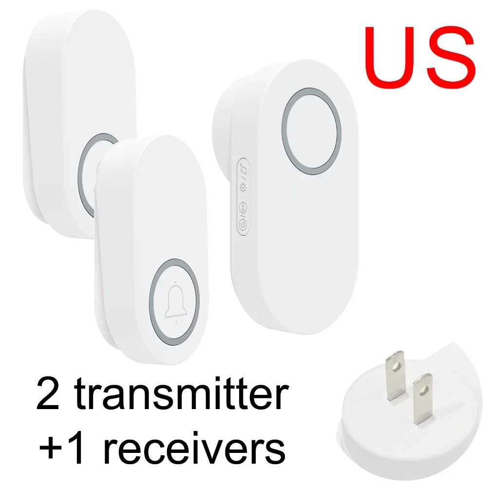 Self-Pow remote control doorbell AB door household waterproof long-distance intelligent electronic wireless doorbell