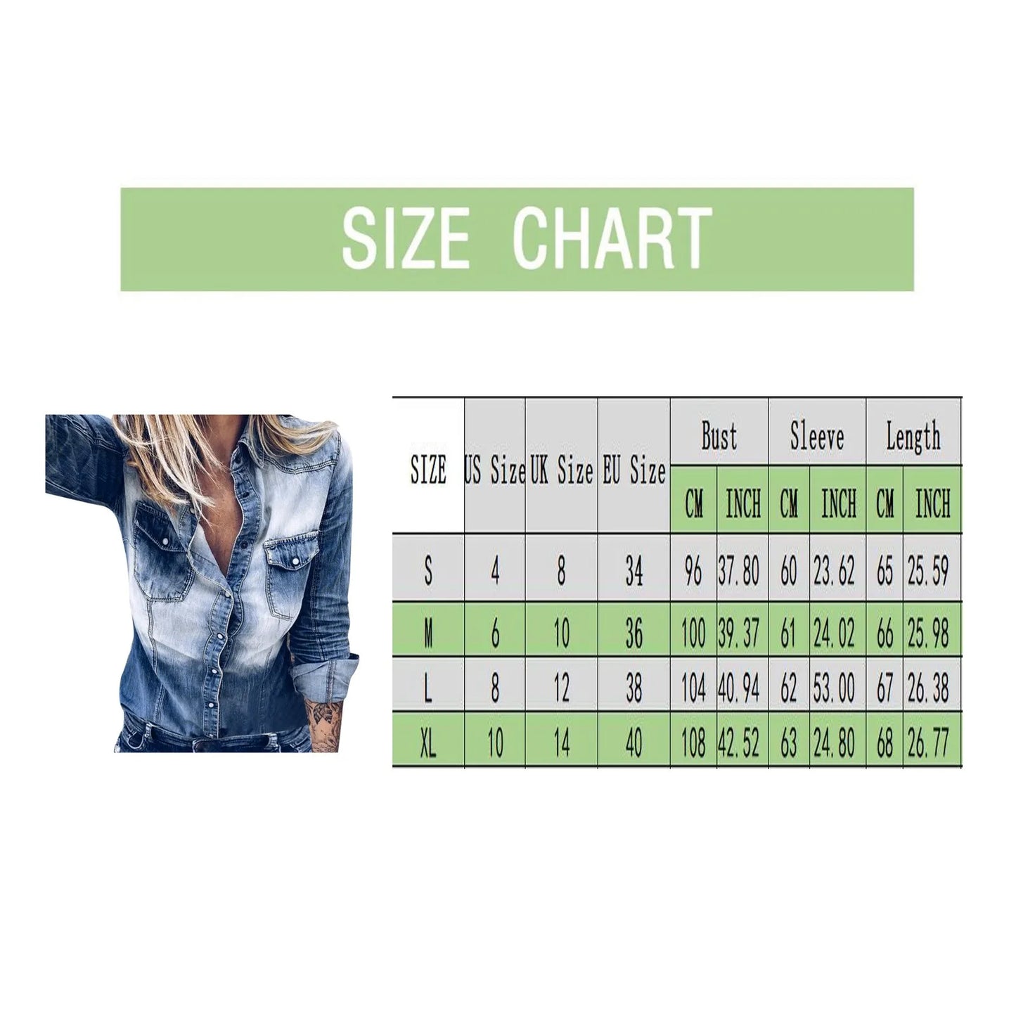 Women Fashion Vintage Washed Denim Shirt Classic Versatile Retro Style Slim Fot Long Sleeve Office Shirts With Pocket Blouse Top