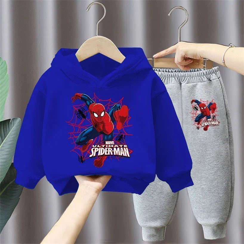 Spring Autumn New Children's Clothing Sets Disney Boys 2pcs Spiderman Kids Tracksuit