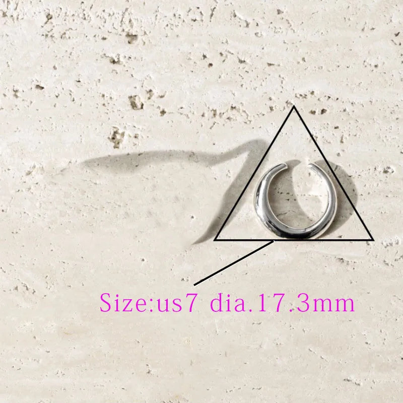 925 Sterling Silver Open Finger Mobius Ring Twist for Women Golden Rock Punk Lines Stackable Jewelry Gift Dropship Wholesale