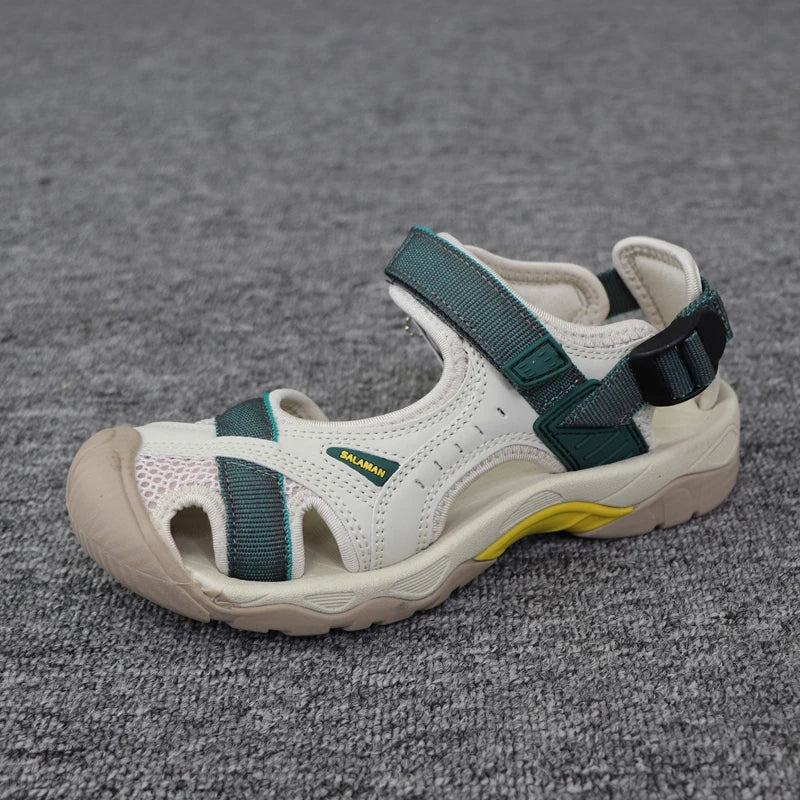 Summer Women's sandals sports flat bottomed beach shoes outdoor anti-skid soft bottomed river tracing shoes Baotou sandals