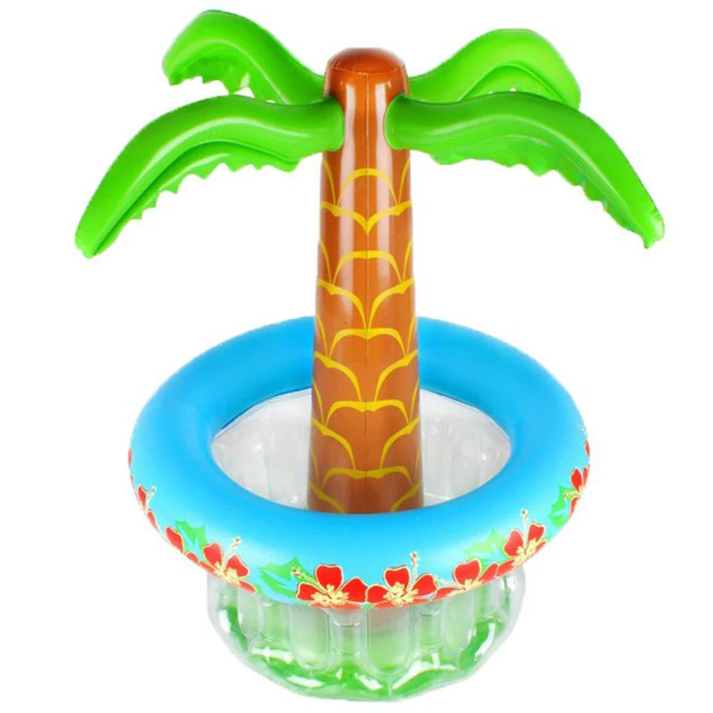 Inflatable Palm Tree Ice Bucket Bear Cooler Drink Holder Hawaiian Birthday Decoration Summer Beach Pool Party Supplies Balloon