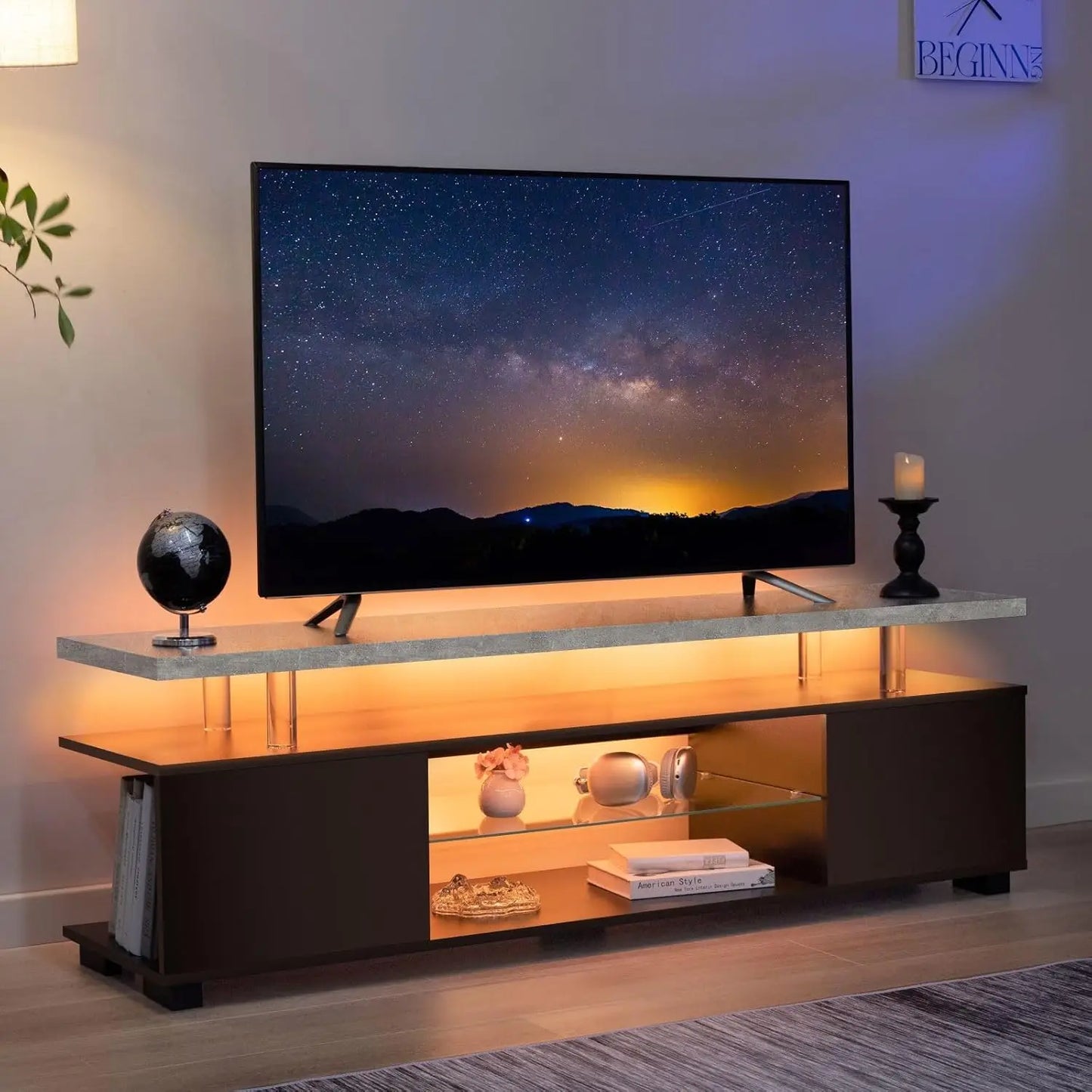 TV Stands for Living Room LED with Storage for 65/70/75 inch TVs.