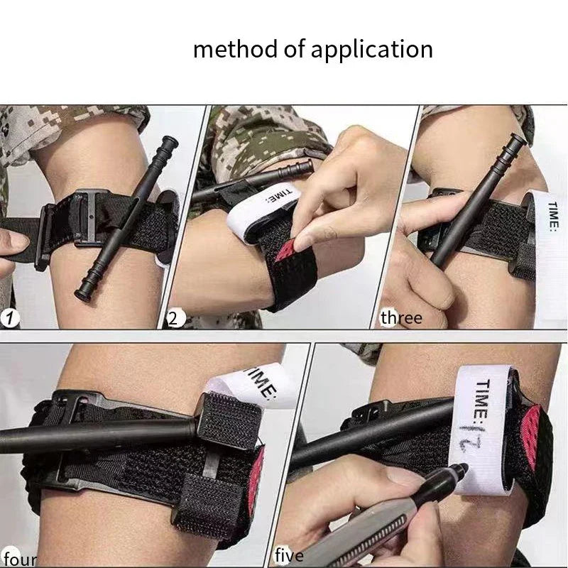 1/12 Pcs Emergency Tourniquet Outdoor Portable First Aid Quick Slow Release Tourniquets CAT Medical Tactical Equipment 65/95CM