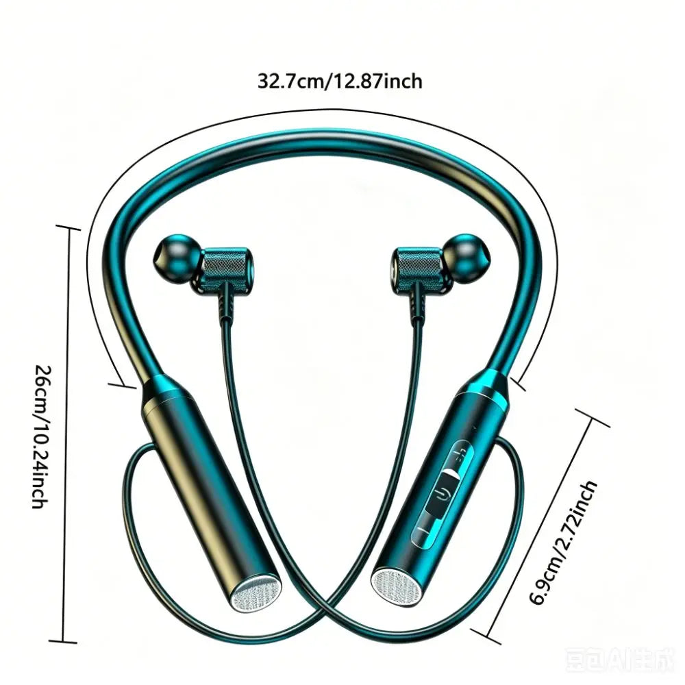 Bluetooth 5.0 Wireless Bluetooth Headphones With Mic 9D Stereo Neckband Earphone Wireless HiFi Stereo Bluetooth Earphone