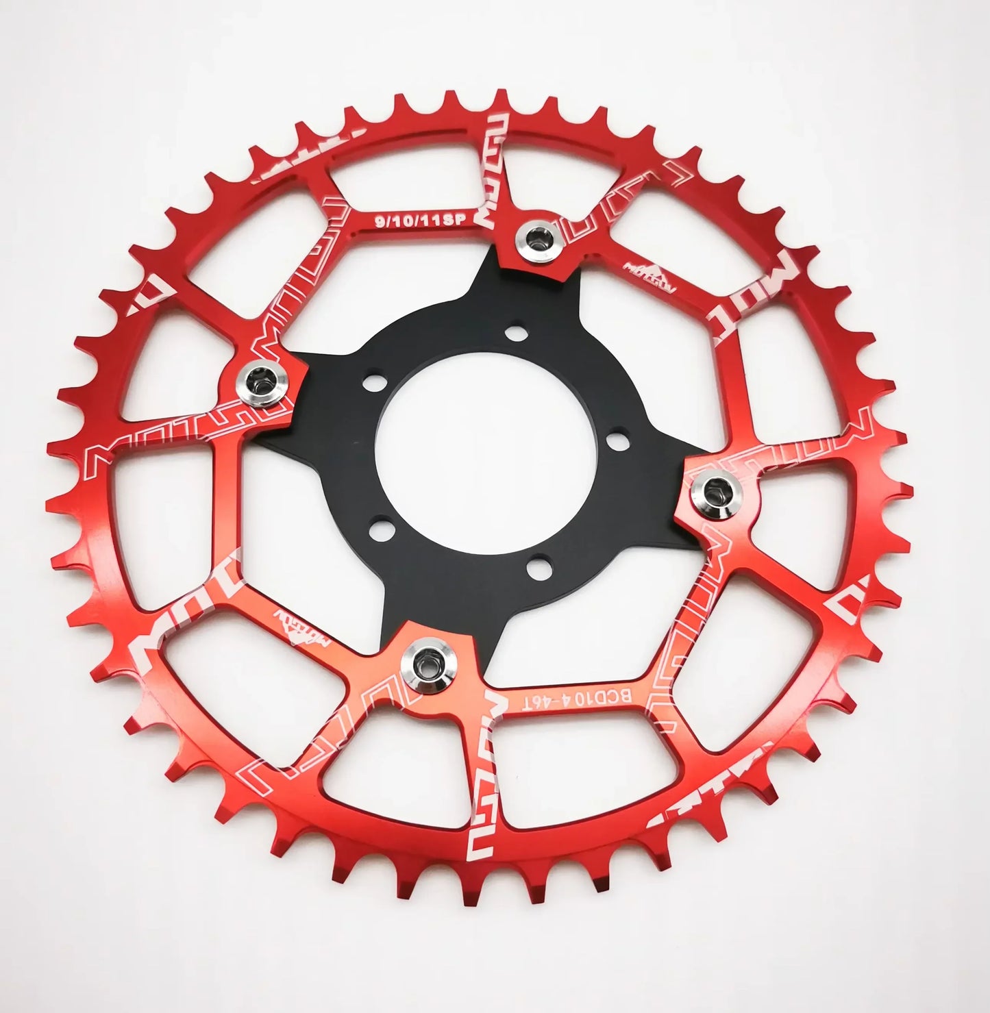 ALLTOO Bike Part Bicycle Crankset Bafang 104BCD Motor Aluminum Alloy Chainring Mid Drive Adapter For Electric E-bike 32T-52T