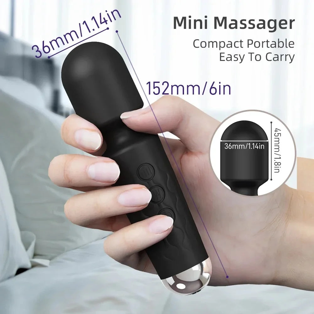 Portable Electric Massage Stick with 8 Adjustable 20 Modes, Suitable for The Back/Neck/Legs/Waist, Relieving Fatigue