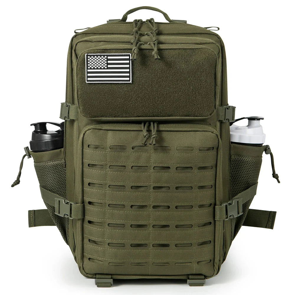 45L Tactical Backpack survival Bag Hunting MOLLE Backpack GYM For Men EDC Outdoor Hiking Rucksack Witch Bottle Holder