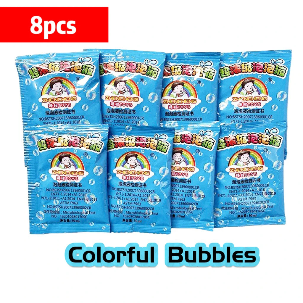1-10pcs Bubble Machine Refilling Color Bubble Concentrate 10pcs ≈ 500ml Bubble Gun Refilling