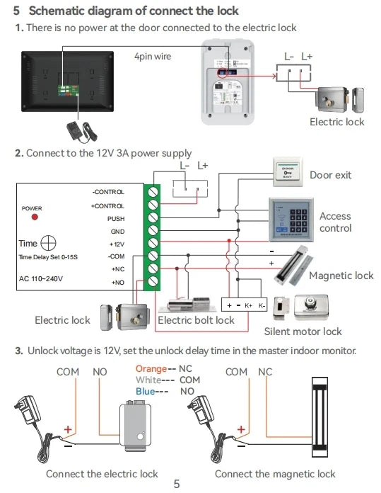 Tuya App  Wifi Video Intercom Kits Visual Doorbell System 1080P Entry Doorphone Door Camera for Home Villa Apartment