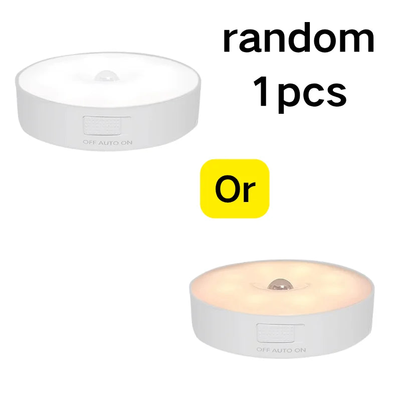 Motion Sensor Light Rechargeable Sensing In Dark Light Sensitivity USB LED Night Light Portable Wireless Magnetic Cabinet Lamp