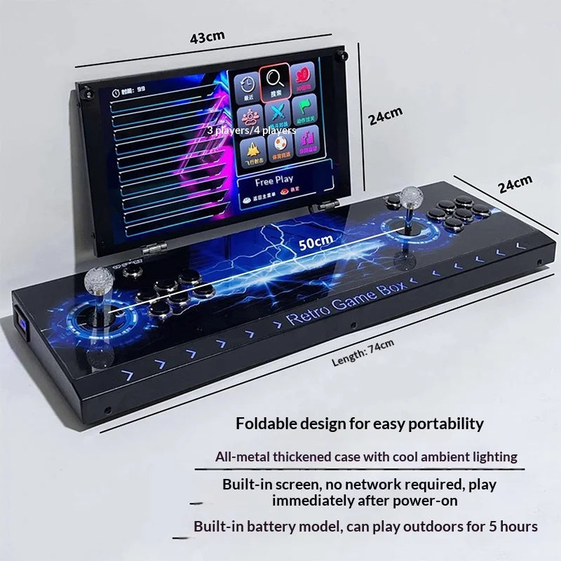 Joystick Game Console With Dual Joysticks Connected To Tv Pandora Game Console Folding Screen 0 Delay Home Nostalgic Arcade