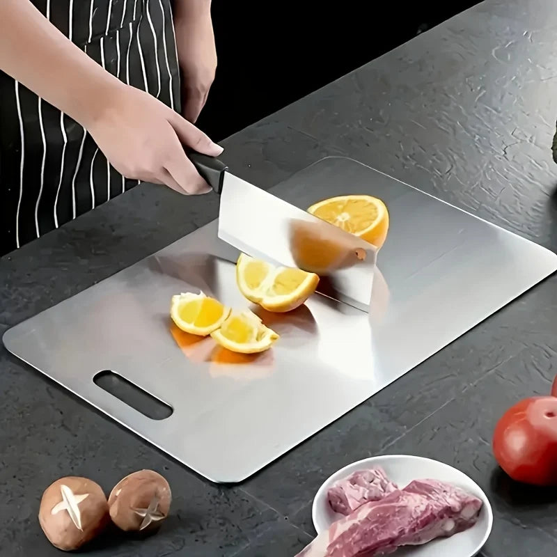 Stainless Steel 3pcs Cutting Boards -Dishwasher Safe  Kitchen Boards w/Juice Groove