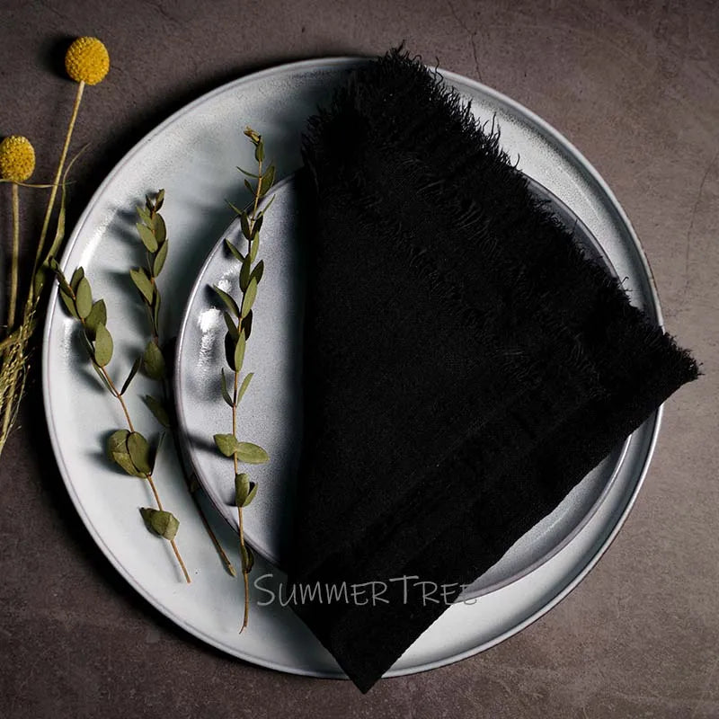 Large Napkins Cotton Gauze 41cm Napkin Muslin Tea Towels Dinner Retro Cheesecloth Wedding Party Rustic Table Decoration 16inch
