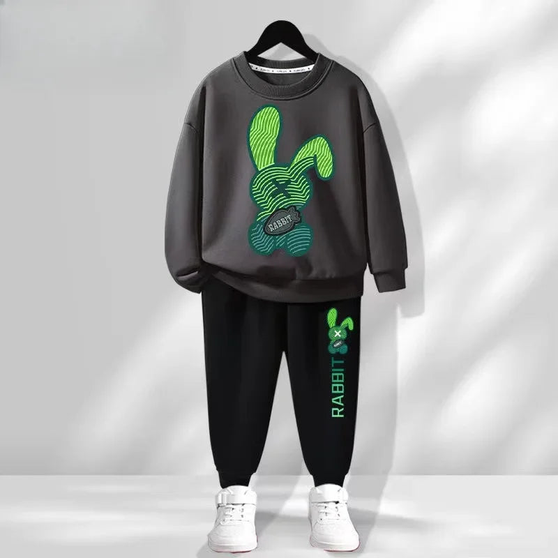 Autumn Baby Boy Clothes, Fashion Printed T-shirts and Pants, 2 Pieces Set.
