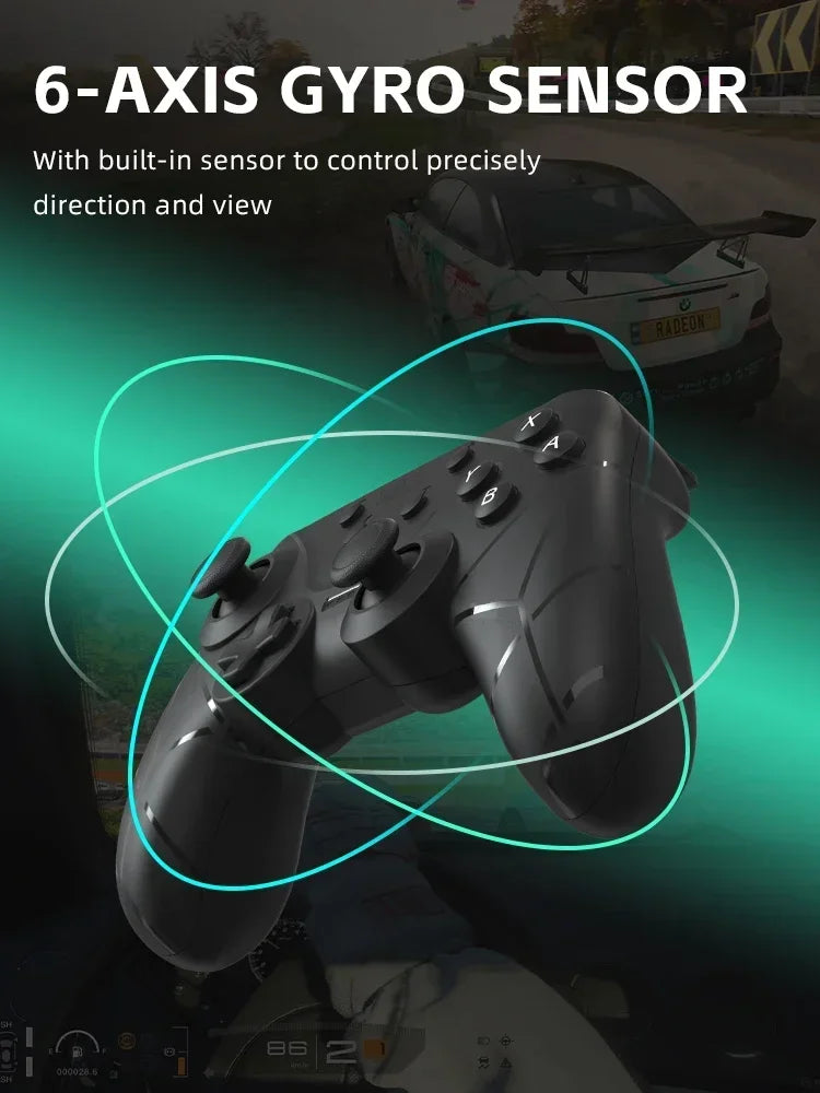 DATA FROG Wireless Bluetooth Game Handle NFC Turbo Adjustable Vibration Gaming Joystick For Switch Handheld Console