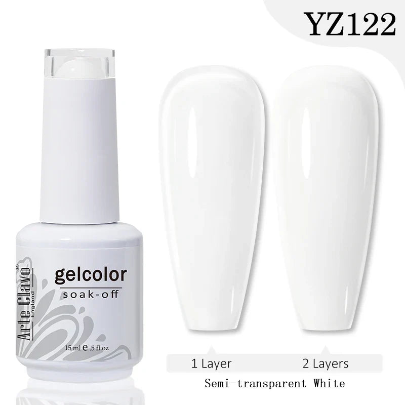 Arte Clavo Autumn Winter Series Jelly Gel Nail Polish 15ml LED Nail Gel Hybrid Varnish Matt Top Base Coat Nail Art Gellak Primer