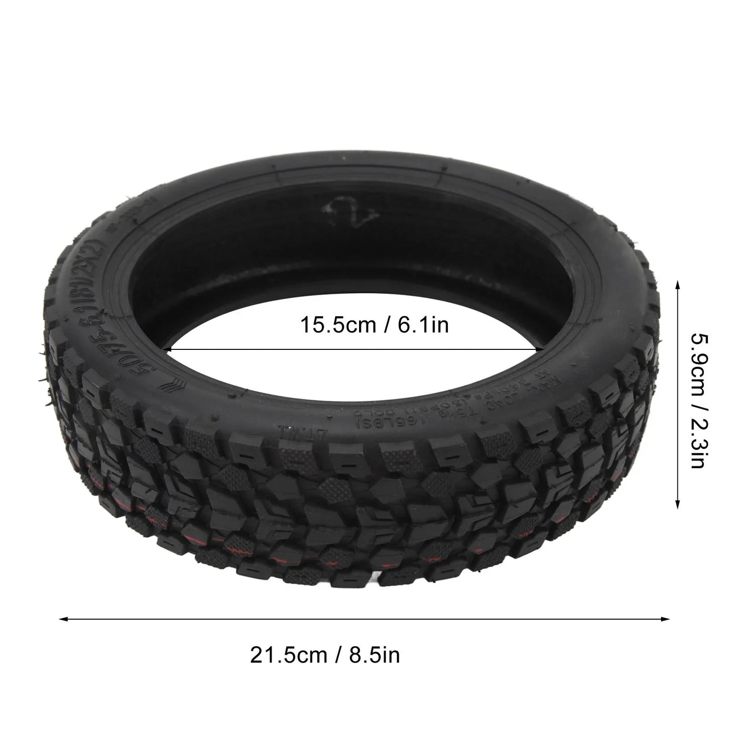 50/75‑6.1 Electric Scooter Tire Replacement Electric Scooter Vacuum Tire Anti Puncture Honeycomb Electric Scooter Wheels new