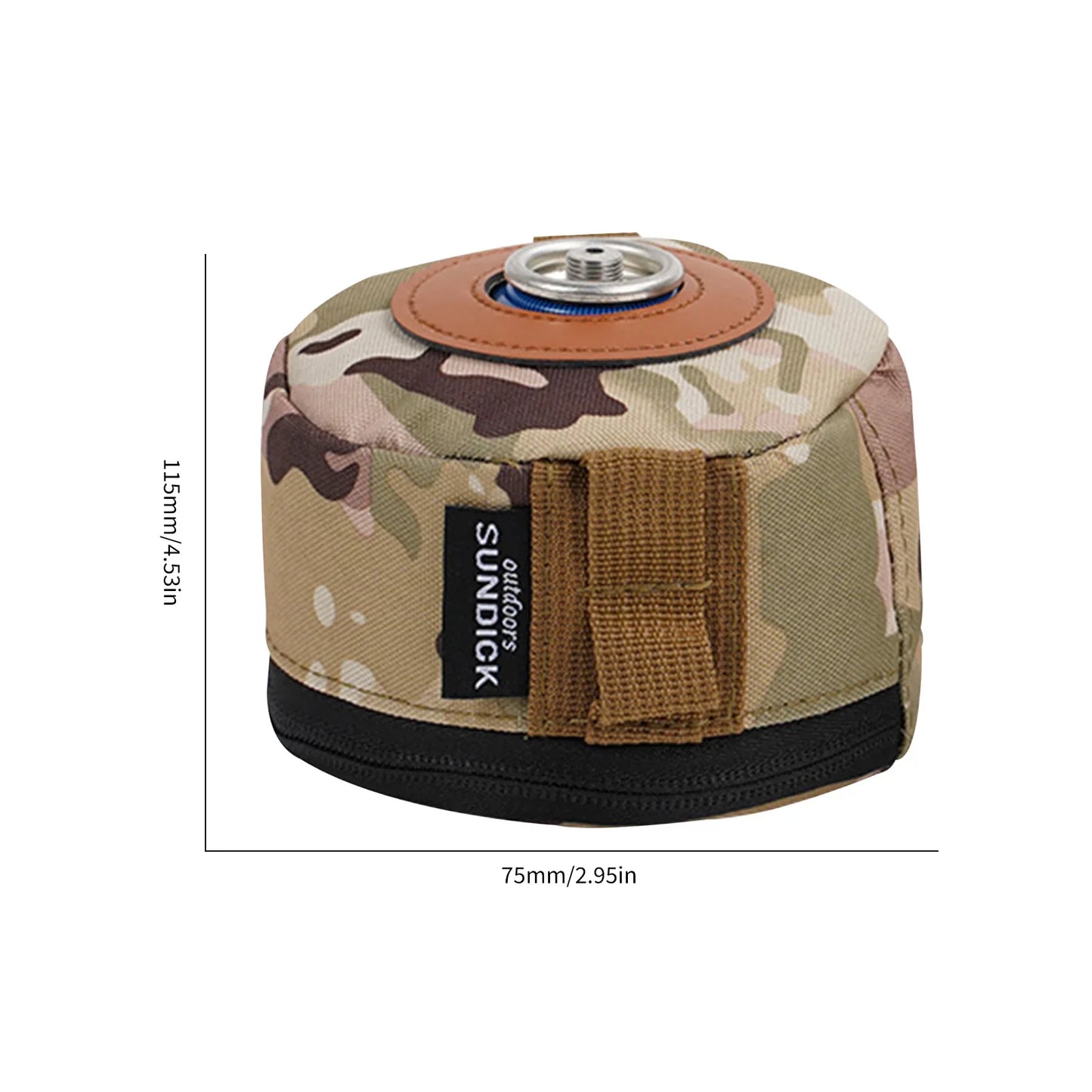Camping Gas Can Portable Ventilated Propane & Butane Protector Outdoor Gas Case Fuel Cylinder Storage Bag Air Bottle Wrap Sleeve