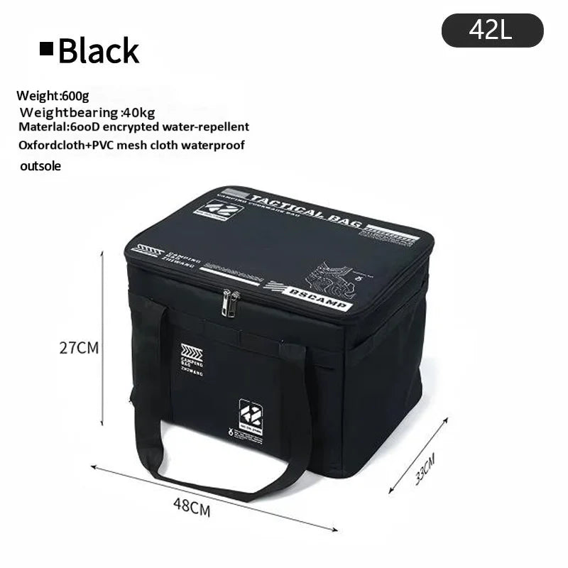 30l/42l/56l Insulated Waterproof Tactical Camping Bag Foldable Outdoor