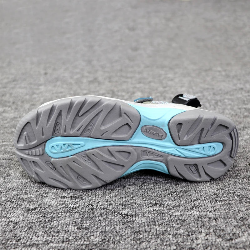 Summer Women's sandals sports flat bottomed beach shoes outdoor anti-skid soft bottomed river tracing shoes Baotou sandals
