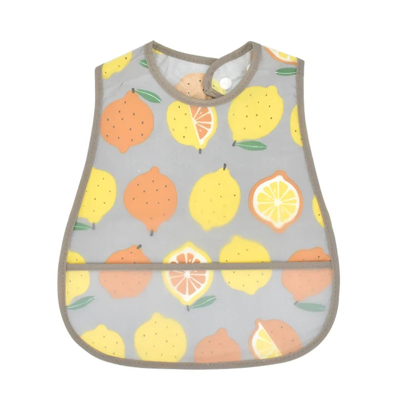 2023new Cartoon Pattern EVA Waterproof Pocket Lunch Feeding Bibs