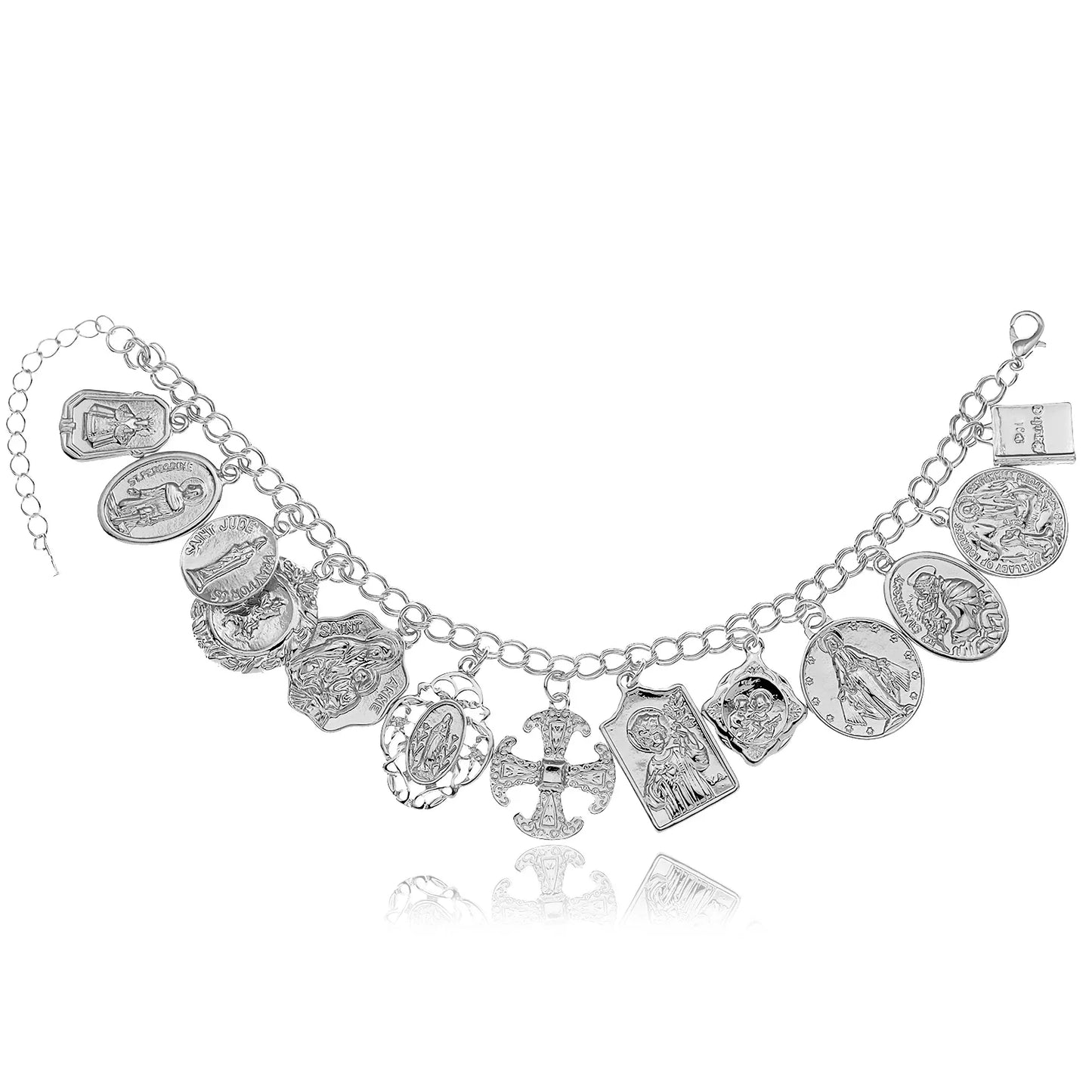 Women's Mythology Fairytale Bracelets Beads Charms Mermaid Seahorse Link Chain Crystal Bangle Armband Aesthetic Jewelry Vintage