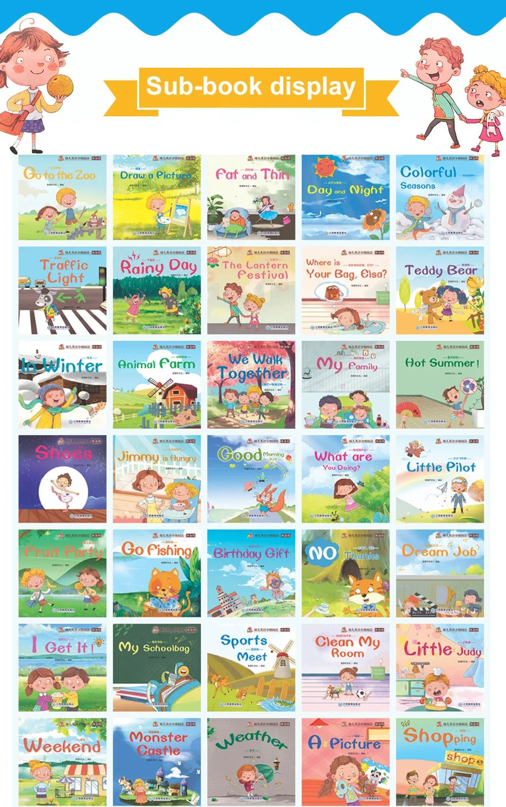 Kids 60 Pocket Books Set English Words Learning Book Enlightenment of Early Childhood Teaching Aids Bedtime Reading Montessori
