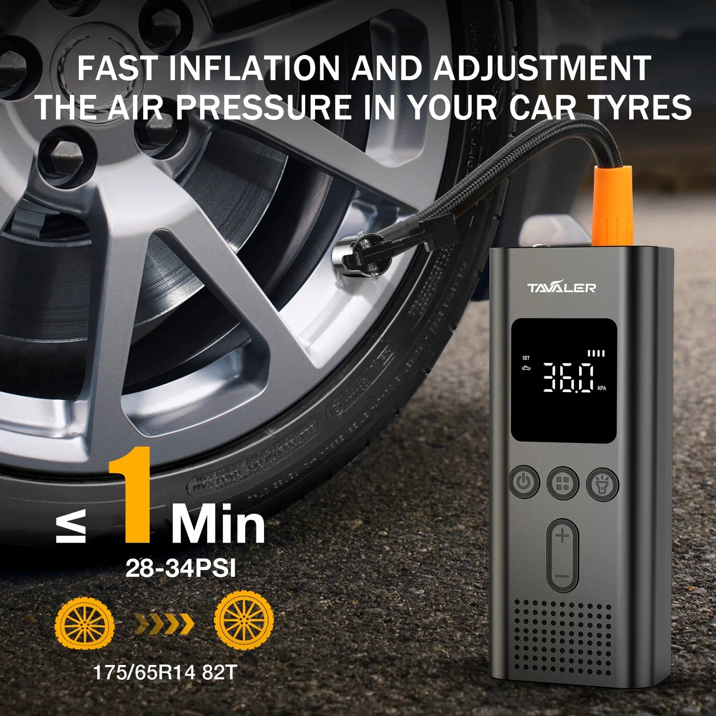 Air Pump 150psi Electric Tire Inflator Car, Bicycle, Motorcycle.