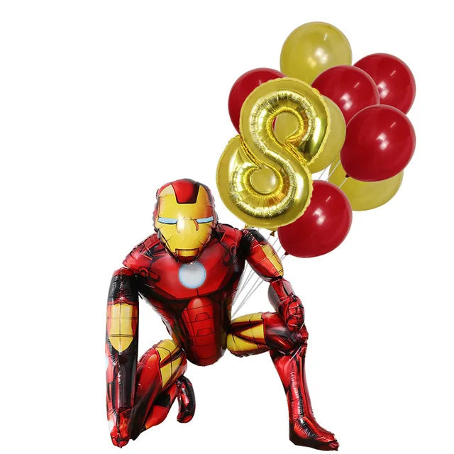 Super Hero Spiderman Foil Balloon Birthday Theme Party Decoration Baby Shower Inflatable Toy Air Globos Supplies