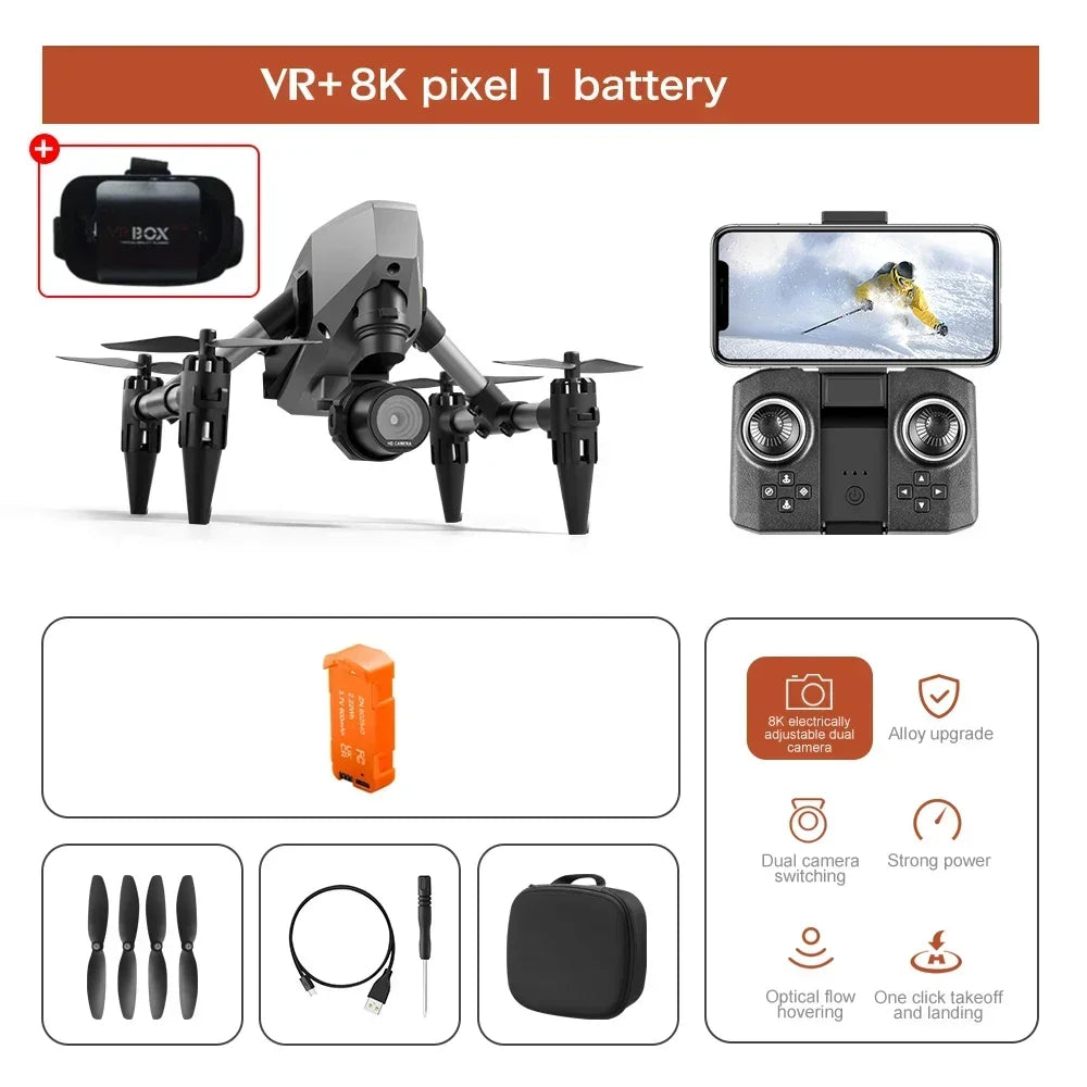 2024 New XD1 Mini Drone 8K Professionals HD Camera 5G GPS WIFI Height Maintaining Four Sides Obstacle Avoidance RC Quadcopter To