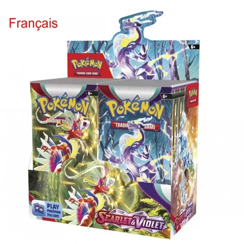 Pokémon Cards TCG: 324Pcs Scarlet & Violet Evolutions Booster Box 36 Pack Box Rare Booster Pack Vamx Collectible Card Toys Gifts