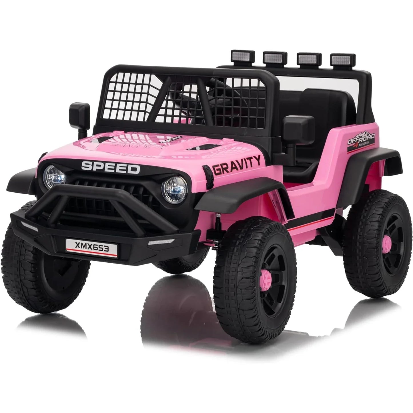 12V Kids Ride On Truck Car w/Parent Remote Control, 3 Speeds, Emergency Braking, LED Lights, Music & Horn Kids Electric Vehicles