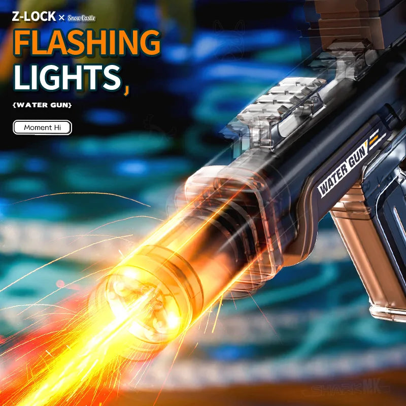 Electric Water Guns For Adults Powerful Squirt Water Large Capacity Automatic Continuous Water Gun Summer Outdoor Toys for Kid