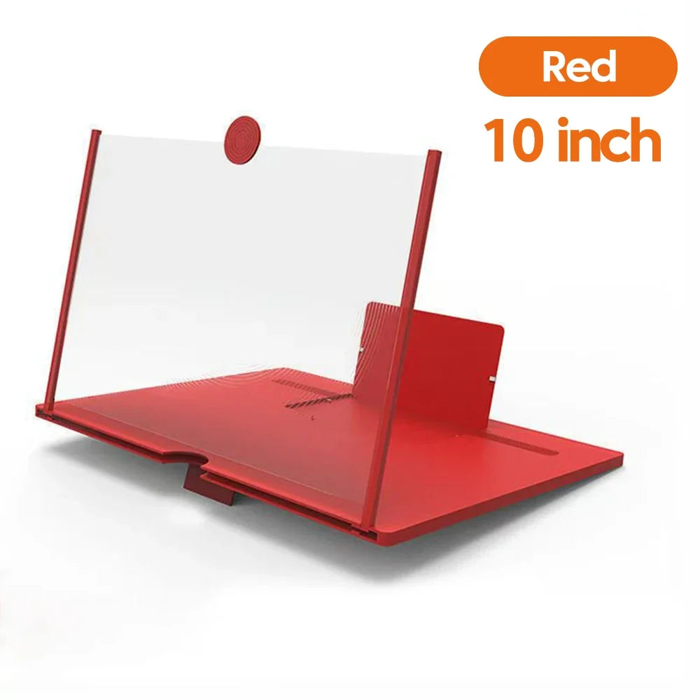 12/10Inch Cell Phone Screen Amplifier Mobile Phone Holder Mobile Phone HD Portable Phone Screen Video Magnifier Stand Bracket