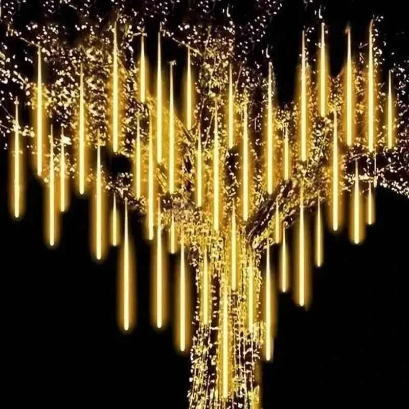 Led Hanging String Lights Meteor Shower