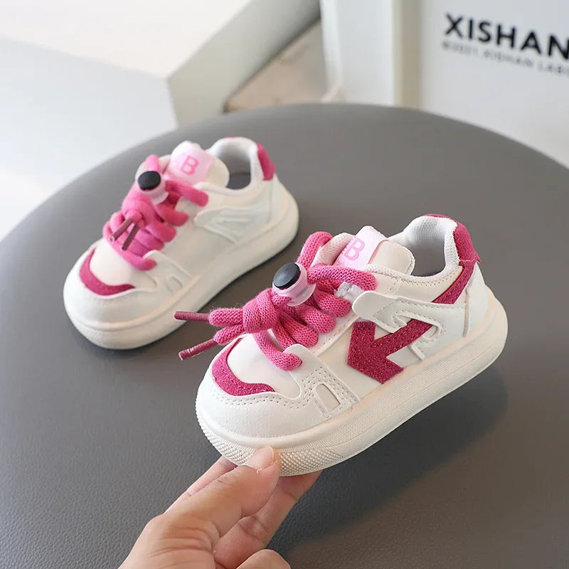 Children's Sneakers Boys Non-slip Casual Shoes Baby Girls Soft Bottom Flats Toddler Breathable Walking Shoes Student Shoe Autumn