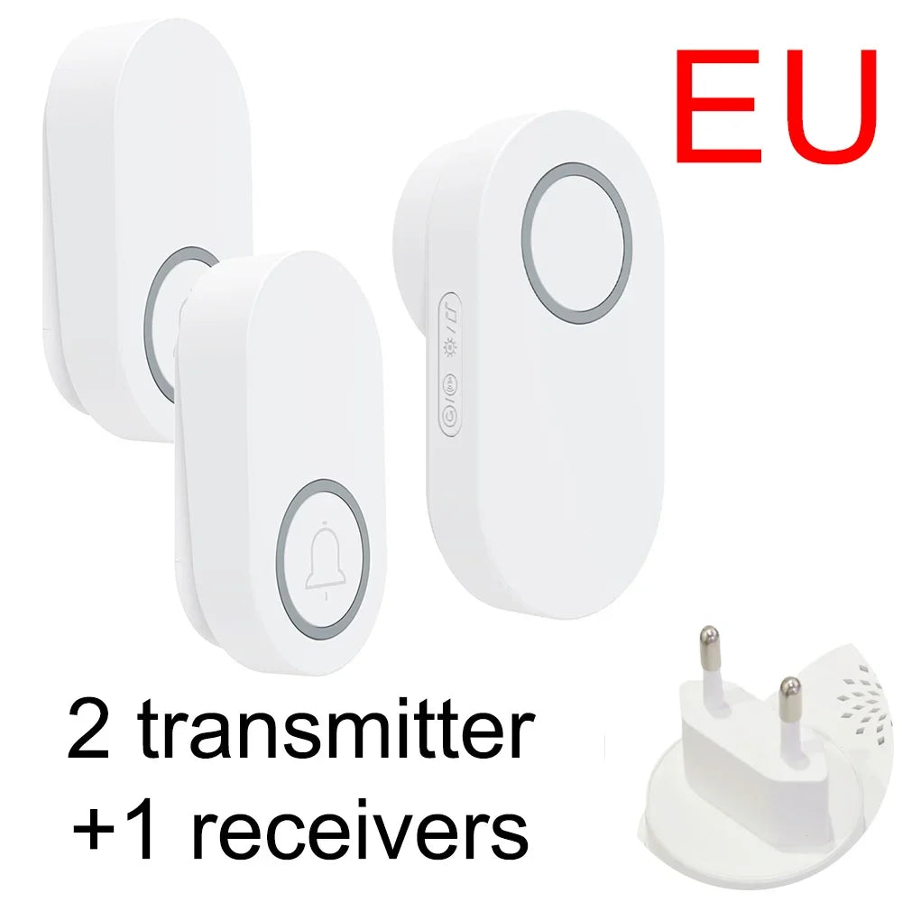 Self-Pow remote control doorbell AB door household waterproof long-distance intelligent electronic wireless doorbell