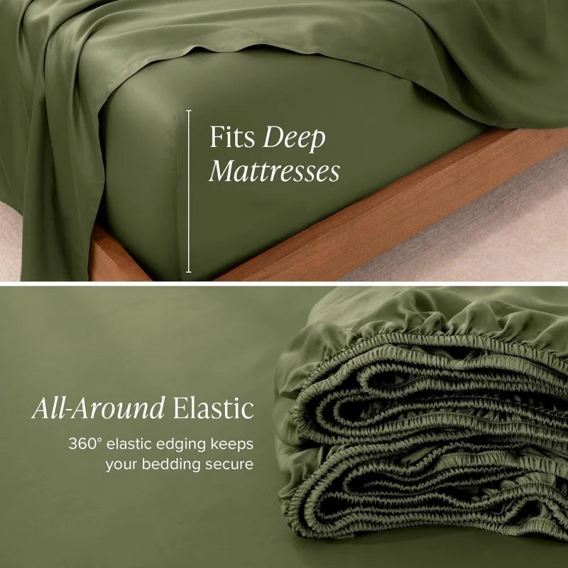 1pc Duvet Cover Natural Lyocell Fiber Solid Olive Green Breif Comforter Cover Home Bedding 200*230cm