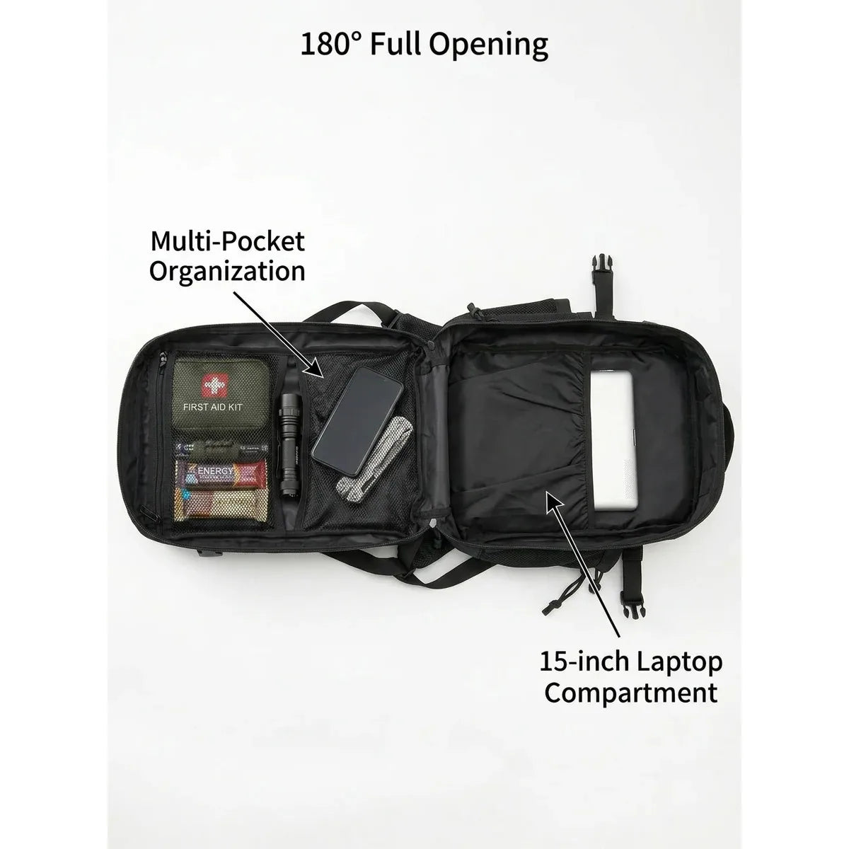 26L Tactical Backpack Molle Outdoor Survival Fitness Hiking Rucksack
