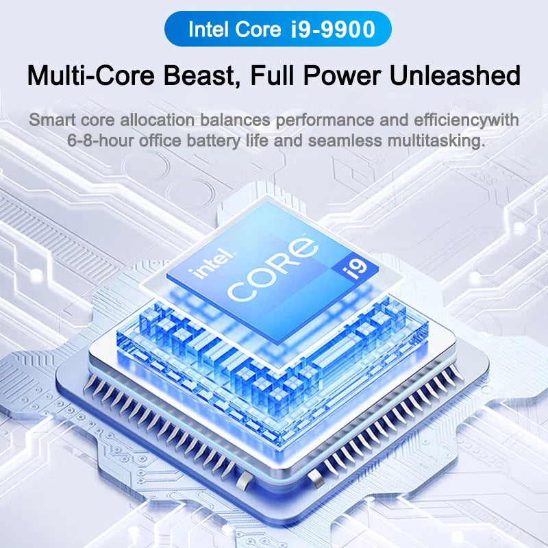 LENO NEW 15.6" Laptop 32GB 2TB Windows 11 Intel Core i9 9900 Gaming Computer PC 1920*1080 HD Gamer office Ultra Slim Notebook