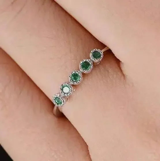 Milangirl Women's Jewelry Micro Pave Cz Zircon Crystal Wedding Band Eternity Stacking Ring Fashion  Anniversary Band