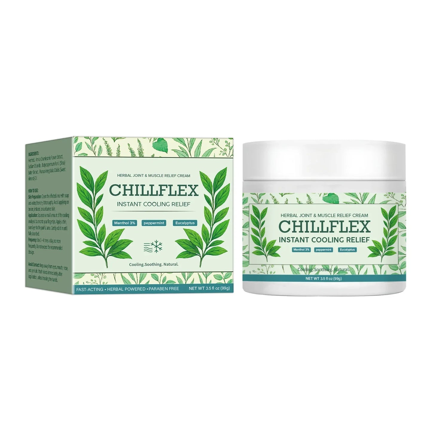 Muscle & Joint Cooling Balm - Herbal Menthol Formula for Instant Relief from Discomfort & Strain.