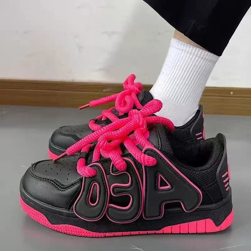 Sneakers Lace Up Athletic Shoes for Women Sports Light H Comfortable and Elegant Woman Footwear Original Deals Designer Luxury A