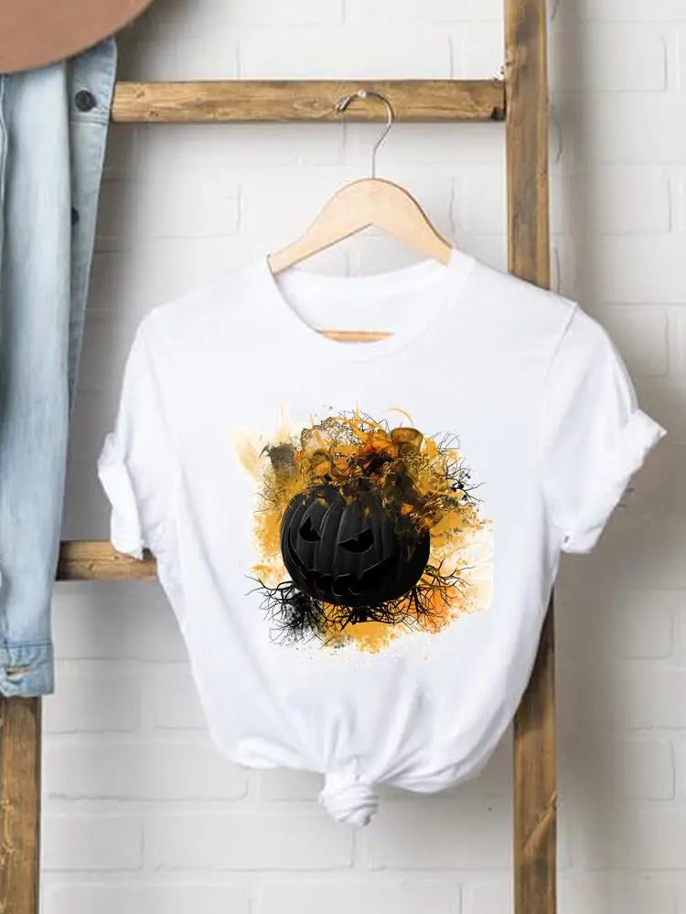 Bee Trend Style Cute Tees Clothes Halloween Thanksgiving Fall Autumn Style T Ladies Clothing Women Graphic Print T-shirts