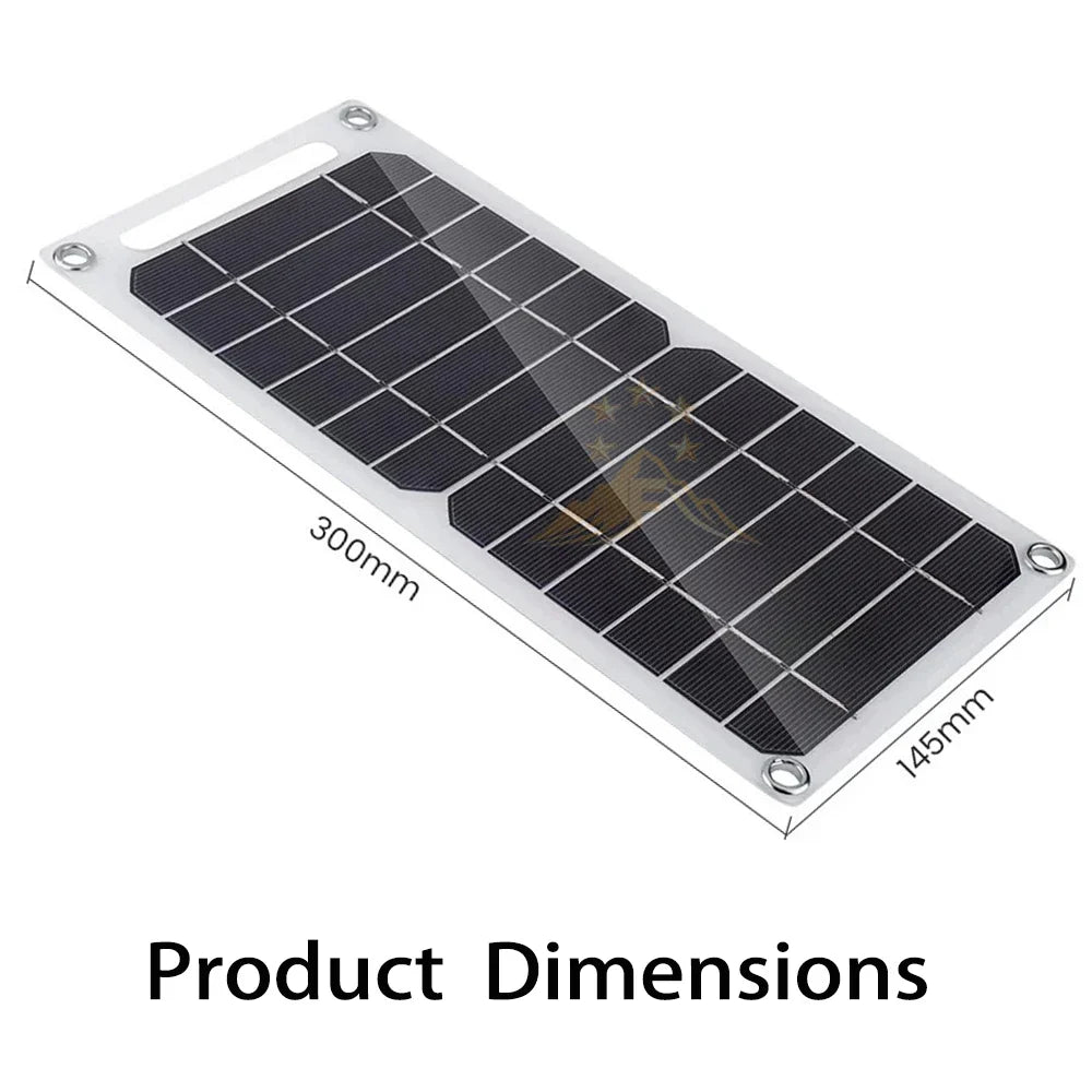 HOT SALE 20W Outdoor Solar Panel 5V 1.2A Portable Solar Photovoltaic For Charging Mobile Earphones Backpack With Buckle Hooks
