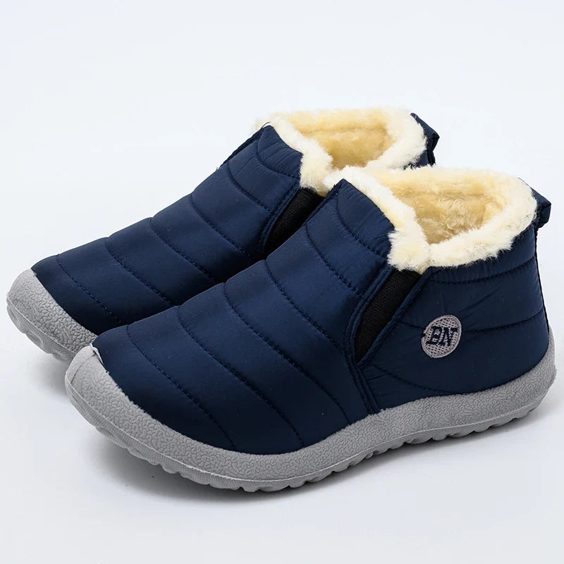 Kidmi Winter Warm Soft Women Shoes Thickened Cold-proof Velvet Cotton Shoes Waterproof Warm Soft Soles Waterproof Cotton Shoes