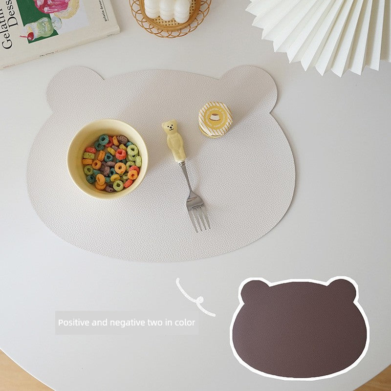 Children's Household Placemat Waterproof Oil-Proof Anti-Scald Insulated Table Mats