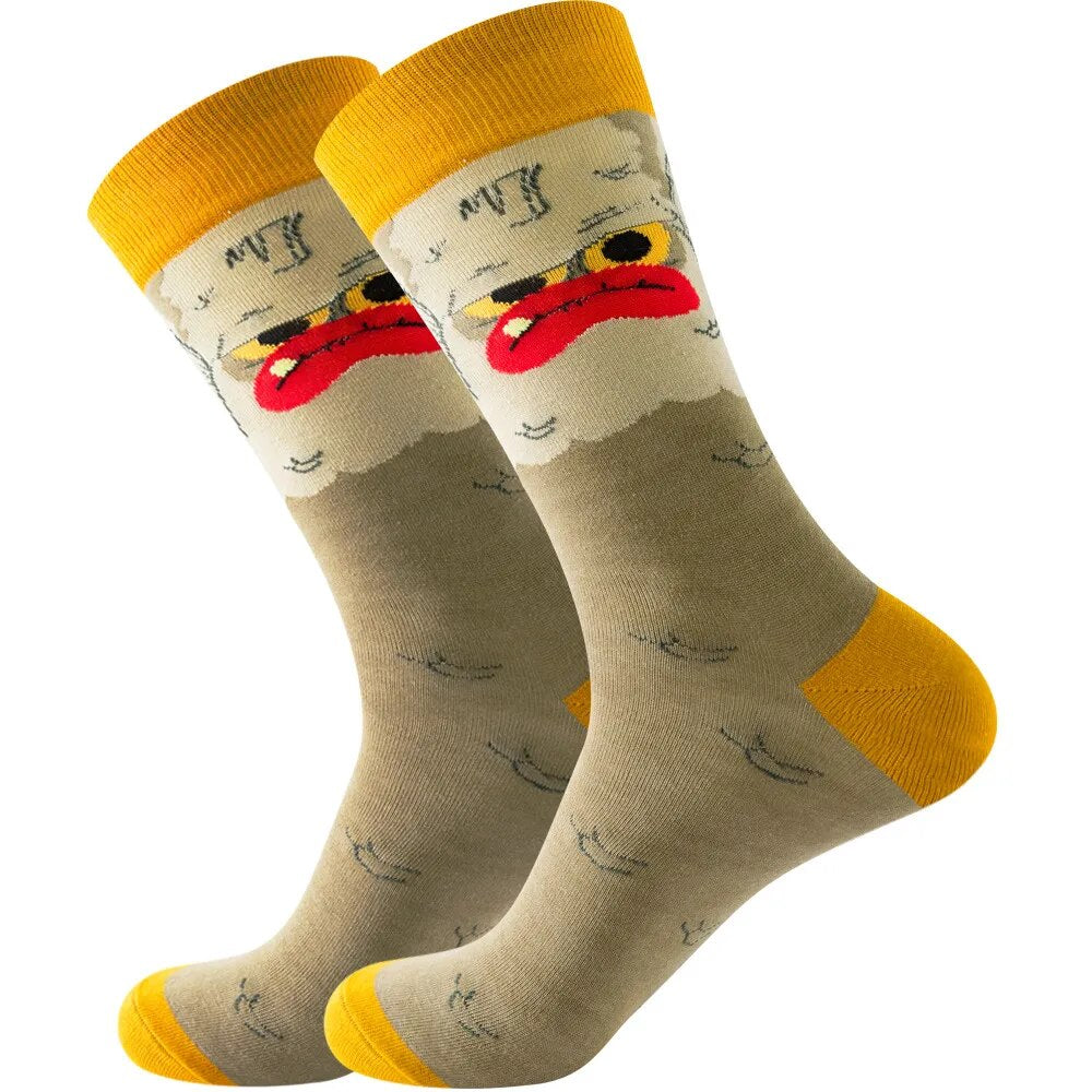 Halloween Fun Print Cartoon Socks