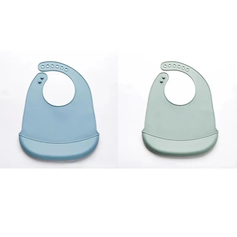 1-3pcs Baby Bib Adjustable Waterproof Bibs Babies Soft Edible Silicone